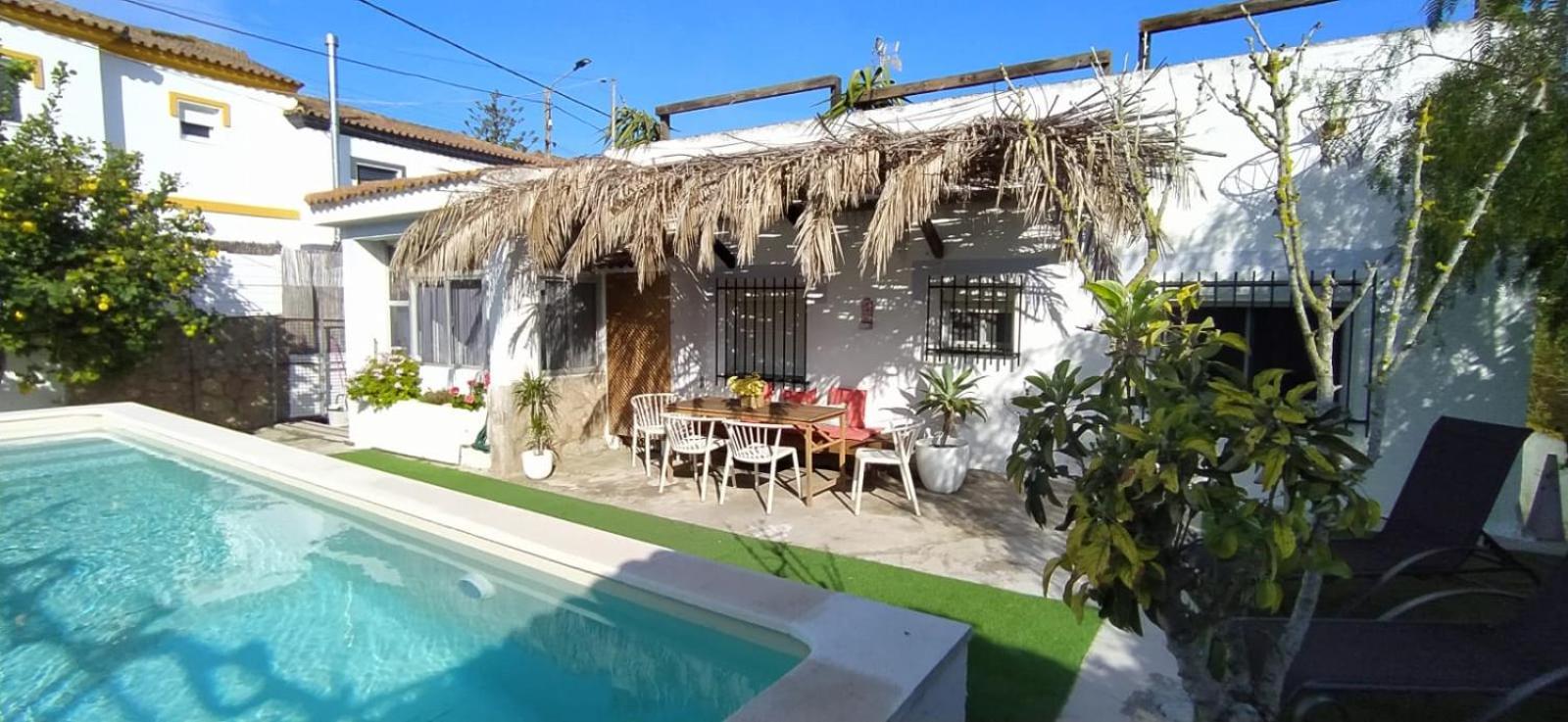 Casa, Piscina, Jacuzzi, Garaje, Barbacoa. Villa Chiclana de la Frontera Bagian luar foto